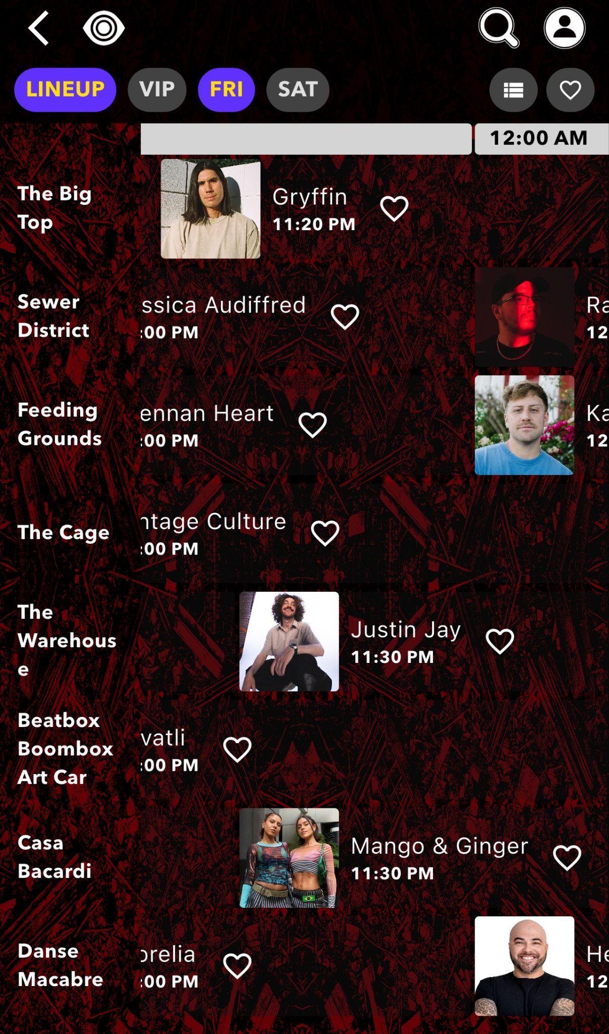 Insomniac app set-time grid used as research stimulus